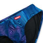Swim Squared Etoile Reversible Swim Briefs // Black + Multicolor (L)