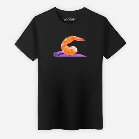Yoga Shrimp T-Shirt // Black (S)