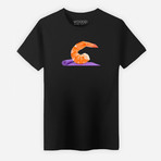 Yoga Shrimp T-Shirt // Black (2XL)