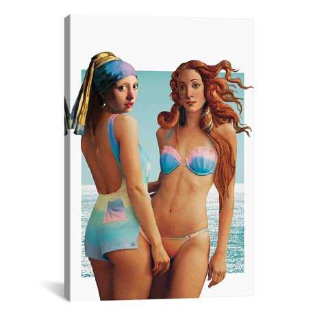 Beach Girls by Paste in Place (18"W x 26"H x 0.75"D)
