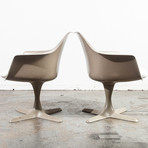 Burke Propeller Space Age Taupe Chair // Set Of 2