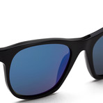 Gara Academic Sunglasses // Blue + Black