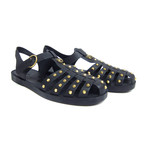 Gucci // Studded Gladiator Rubber Sandals // Green (US: 6)