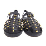 Gucci // Studded Gladiator Rubber Sandals // Green (US: 10)