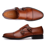 Goodyear Welted Captoe Double Monk Strap // Tan (US: 12)