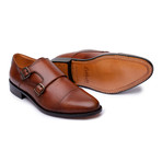 Goodyear Welted Captoe Double Monk Strap // Tan (US: 8)