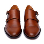 Goodyear Welted Captoe Double Monk Strap // Tan (US: 13)