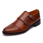 Goodyear Welted Captoe Double Monk Strap // Tan (US: 12)