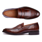 Goodyear Welted Penny Slip On Loafers // Brown (US: 13)