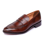 Goodyear Welted Penny Slip On Loafers // Brown (US: 10)