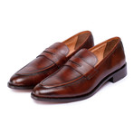 Goodyear Welted Penny Slip On Loafers // Brown (US: 9)