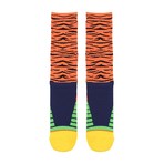 Tiger Stripe Athletic Socks // Orange Multi