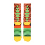 Tiger Stripe Athletic Socks // Orange Multi