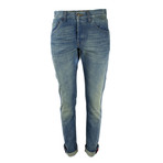 Men's Tapered Denim Pant With Web // Blue (31WX30L)