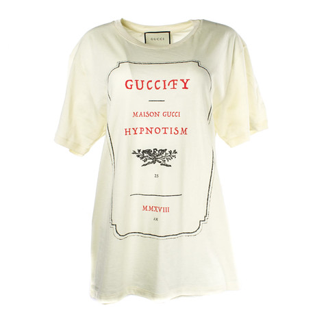 Men's Guccify Logo T-Shirt // Cream (XS)