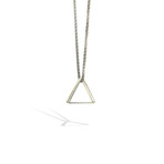 3-Triangle Necklace // Silver