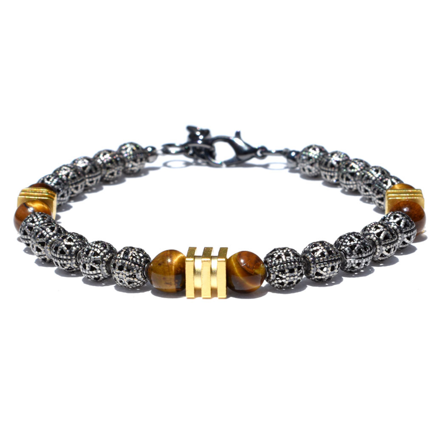 Striped Cube Bracelet // Gold - Who's Lookin' Design - Touch of Modern
