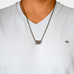 3-Rings Necklace // Gunmetal