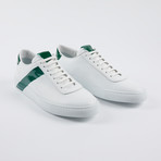 Leather Court Sneakers // White Green (Euro: 40)