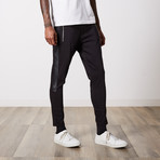 Premium Cotton Zippered Trouser // Black (32WX34L)