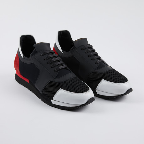 Arena Contrast Sneakers // Black Red (Euro: 39)