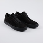 Leather Court Sneakers // Black Suede (Euro: 40)