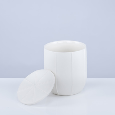 Pleat Container M (White)
