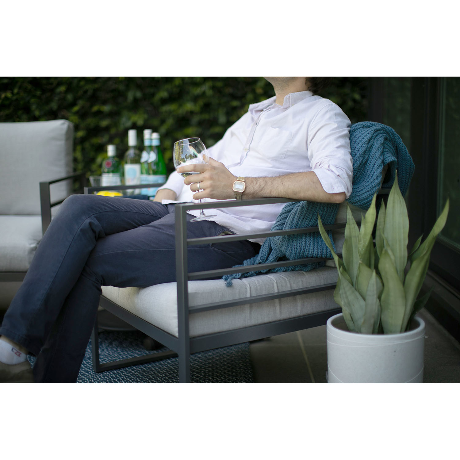 The James Outdoor Set (Slate Grey) Ajna Living Touch of Modern