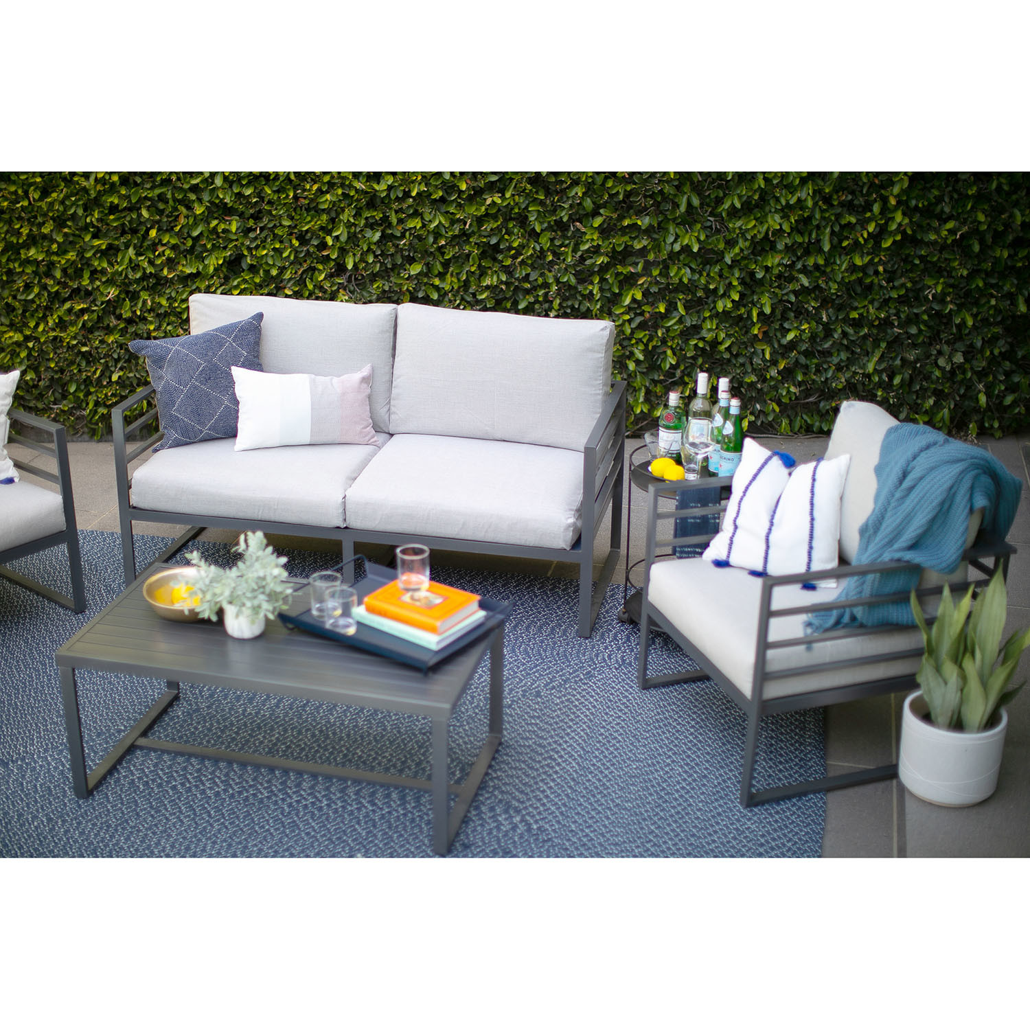 The James Outdoor Set (Slate Grey) Ajna Living Touch of Modern