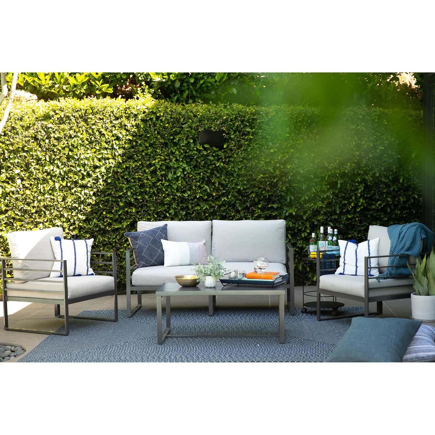 The James Outdoor Set (Slate Grey) Ajna Living Touch of Modern