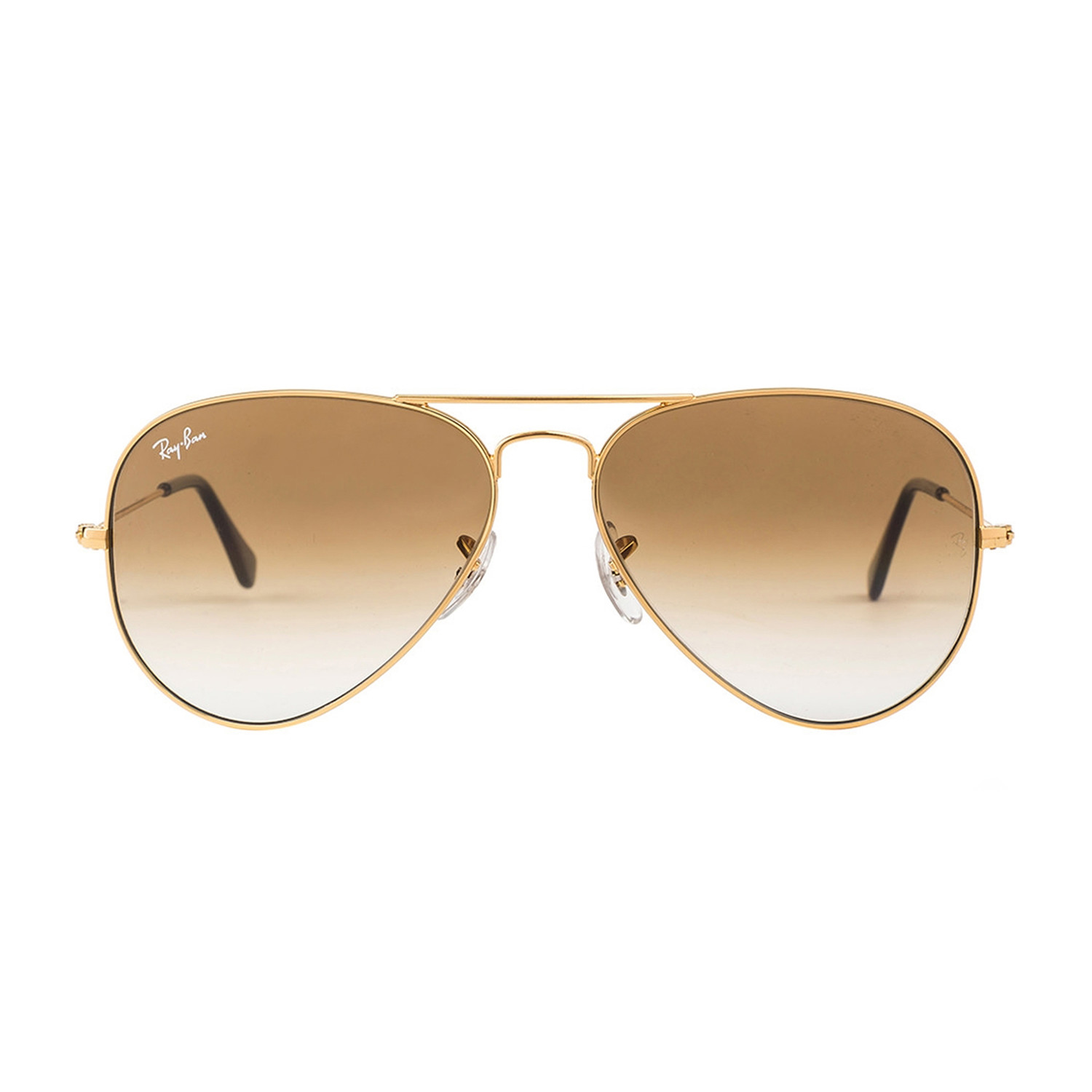 Aviator Large Metal I Sunglasses // Gold + Brown Gradient - Ray-Ban ...