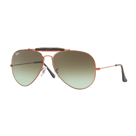 Unisex Outdoorsman 11 Sunglasses // Bronze Green + Gradient Brown