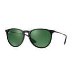 Women's Polarized Erika Classic Sunglasses // Black + Green Classic