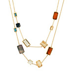 Vintage Ippolita Rock Candy Marrakesh Multi Gemstone 18k Yellow Gold Necklace