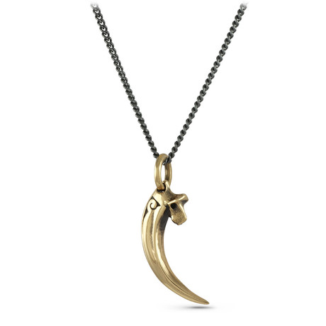 Raven Talon Necklace // Bronze (20")