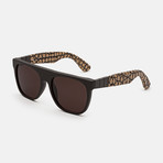Flat Top Gianni Pompei Sunglasses // Black