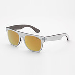 Duo Lens Flat Top // Gold Silver