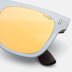 Duo Lens Flat Top // Gold Silver