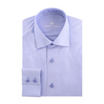 Classic Formal Dobby Long Sleeve Shirt // Blue (3XL)