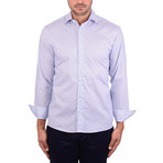 Bullseye Poplin Print Long Sleeve Shirt // White (XS)