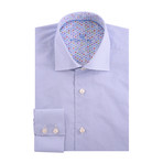 Bullseye Poplin Print Long Sleeve Shirt // White (S)