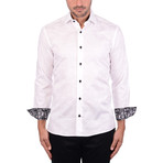 Camo Long Sleeve Shirt // White (XS)