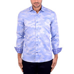 Camo Small Dotted Long Sleeve Shirt // Blue (2XL)