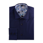 Solid Long Sleeve Shirt // Navy Blue (2XL)
