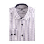 Small Diamond Oxford Long Sleeve Shirt // White (M)