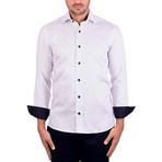 Small Diamond Oxford Long Sleeve Shirt // White (L)