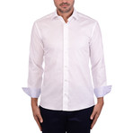 Paisley Long Sleeve Shirt // White (M)