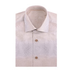 Gradient Fade Short Sleeve Shirt // Beige, Blue (L)