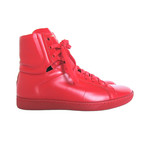 Saint Laurent // Men's Hi-Top Sneakers // Red (Euro: 40.5)