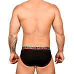 Almost Naked Cotton Brief // Black (XL)